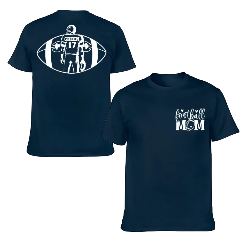 Support Football - Personalised Matchday 2 Sided T-Shirt - A Gift For Mom - Joliny