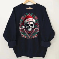 Customized Christmas Themed Skull Pattern Costumes - Personalized Name Christmas Costumes - A Gift For Yourself,Friend,Family,colleagues - Joliny