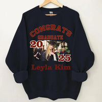 Customized Graduation T-shirts - Fashionable Clothing with Personalized Names, Photos and Years - Gift For Family,Graduate,Grandchildren - Joliny