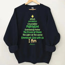 Customized Jesus-themed Text Apparel - Personalized Name Christmas Tree Shape Text Printed Costume - A Gift For Disciples Of Jesus,Yourself,Friend - Joliny