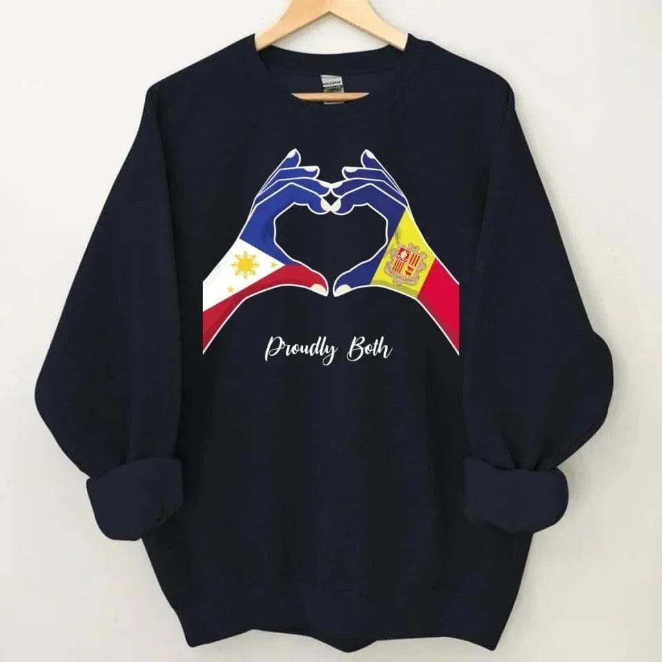 Heart of Two Hands Custom Clothing - Personalized Country and Title Friendly Clothes - A Gift For Friend,Family - Joliny