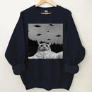 Weird Theme Kittens and UFO Clothe - A Gift For Friend,Family,Colleagues,Fellow Student,Roommates - Joliny