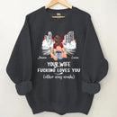 Customized Safe Driving Reminder T-shirt - Personalized Name and Character Safe Driving Themed Couple's Clothes - A Gift For Husband,Boyfriend - Joliny