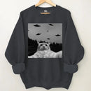 Weird Theme Kittens and UFO Clothe - A Gift For Friend,Family,Colleagues,Fellow Student,Roommates - Joliny