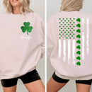 St. Patrick'S Day Flag Shamrock Personalized Name Custom Printed T-Shirt Sweatshirt - Gift For Family, Friends And Loved Ones - Joliny