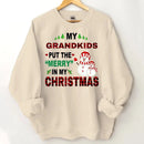 Christmas-themed Customized Clothing - Personalized Nickname Christmas Classic Hoodie - A Gift Of Affection - Joliny