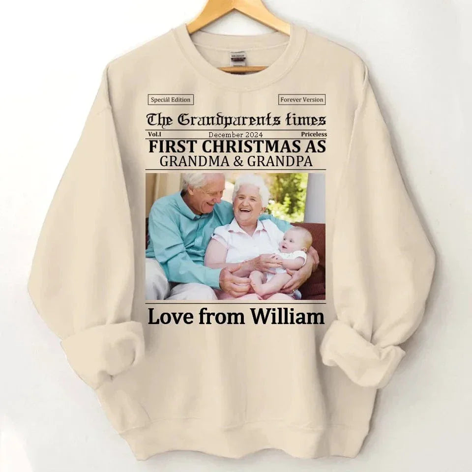Customized Christmas Apparel - Personalized Nickname and Photo Christmas Memorial Costumes - A Gift For Family,Grandparents,Parents - Joliny
