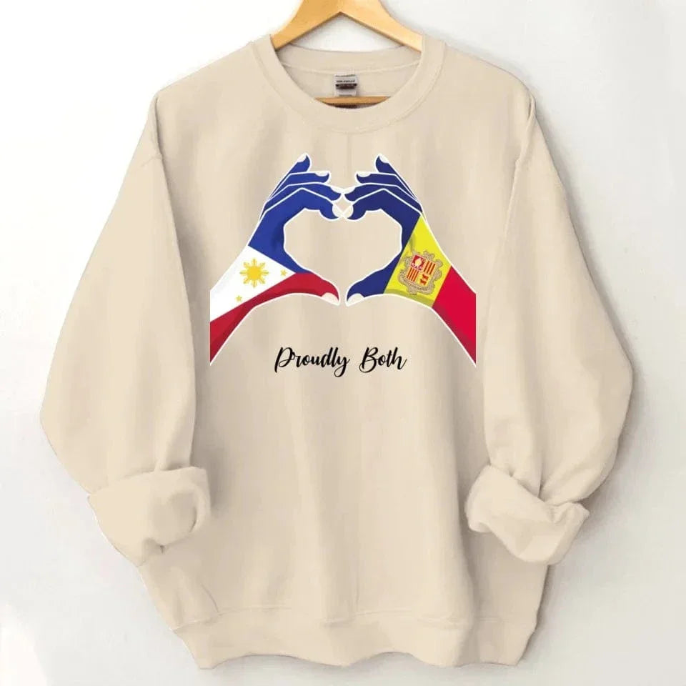 Heart of Two Hands Custom Clothing - Personalized Country and Title Friendly Clothes - A Gift For Friend,Family - Joliny