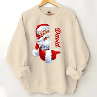 Santa Claus Pattern Customized Clothing - Couple's Clothes With Personalized Names, Group Apparel, Family Apparel - A Gift For Friend,Family,Other Half - Joliny
