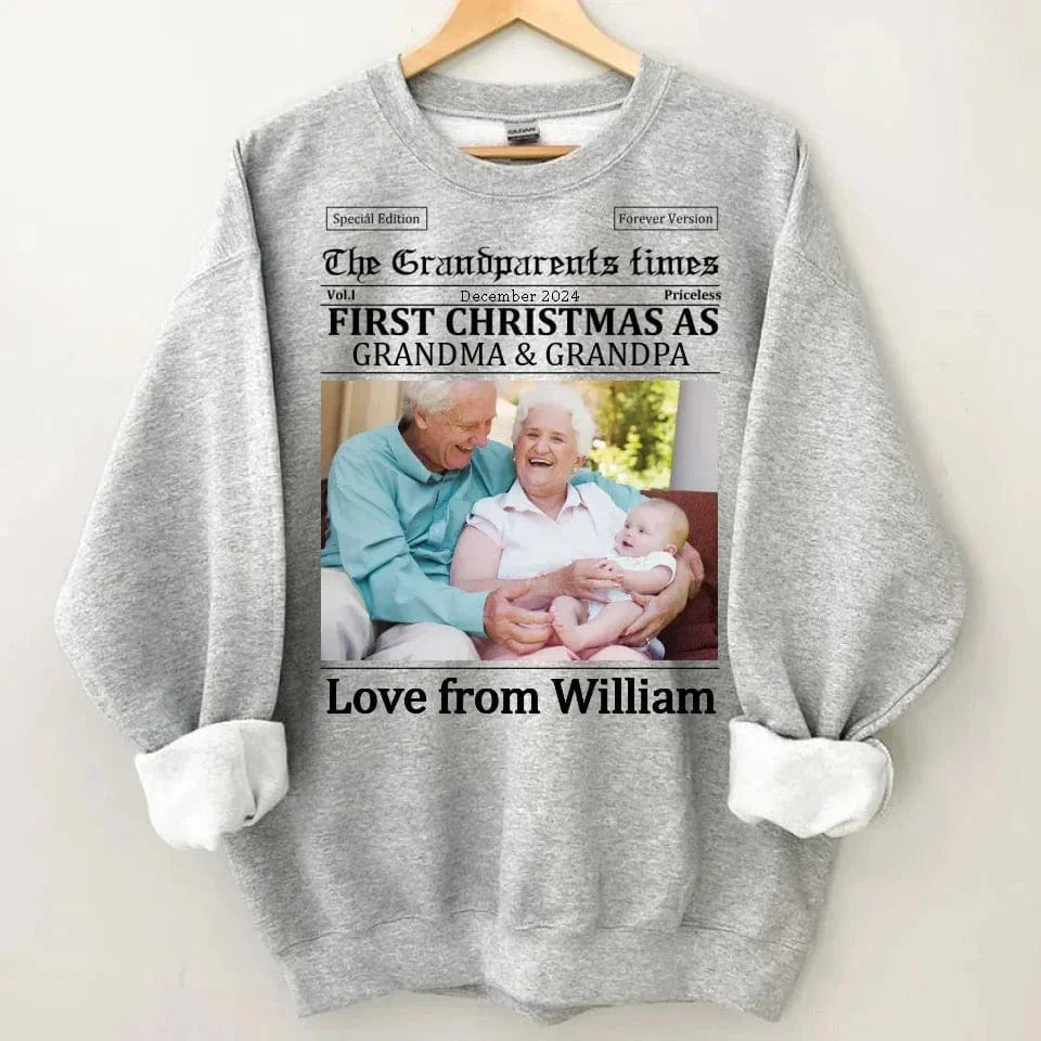Customized Christmas Apparel - Personalized Nickname and Photo Christmas Memorial Costumes - A Gift For Family,Grandparents,Parents - Joliny