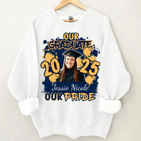 Custom Graduation Season T-Shirt - Personalized Graduation Apparel with Photo, Name and Year - Memorial Gifts for Students, Grandchildren, Siblings - Joliny