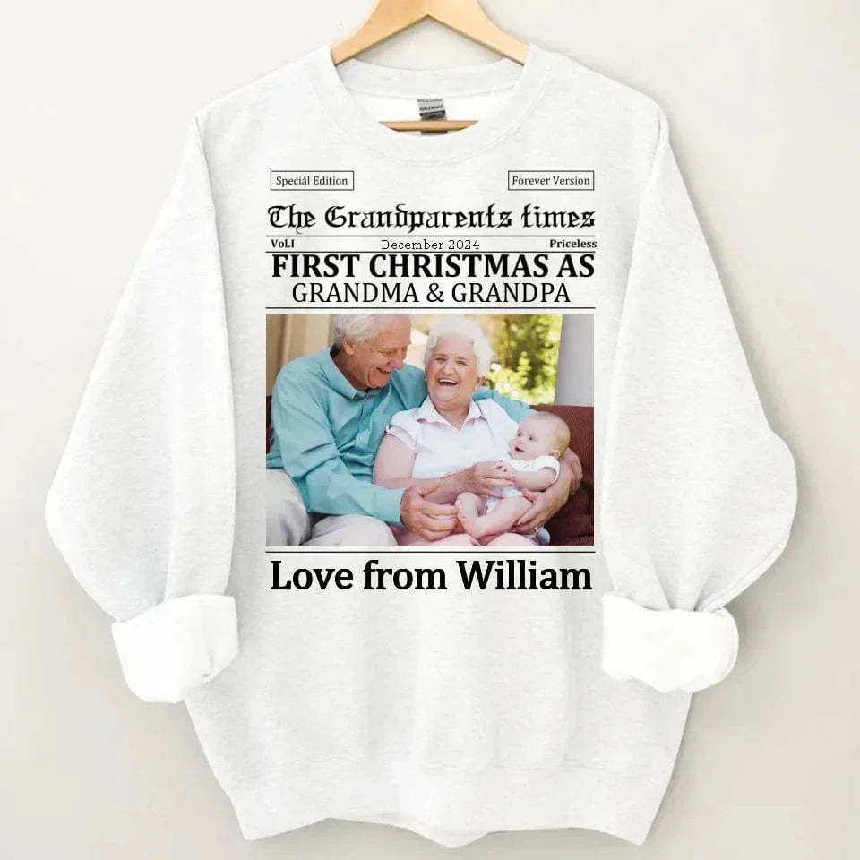 Customized Christmas Apparel - Personalized Nickname and Photo Christmas Memorial Costumes - A Gift For Family,Grandparents,Parents - Joliny