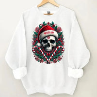 Customized Christmas Themed Skull Pattern Costumes - Personalized Name Christmas Costumes - A Gift For Yourself,Friend,Family,colleagues - Joliny