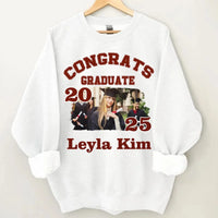 Customized Graduation T-shirts - Fashionable Clothing with Personalized Names, Photos and Years - Gift For Family,Graduate,Grandchildren - Joliny