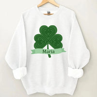 Customized St. Patrick's Day T-shirt - Personalized Name Green Clover Lucky Costume - A Gift For Friend,Family,Roommates,BFF - Joliny