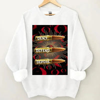 Deny,Defend and Depose Themed Bullet Pattern Clothing - A Gift For Friend,Family,Colleagues,Fellow Student,Roommates - Joliny