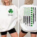 St. Patrick'S Day Flag Shamrock Personalized Name Custom Printed T-Shirt Sweatshirt - Gift For Family, Friends And Loved Ones - Joliny