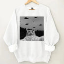Weird Theme Kittens and UFO Clothe - A Gift For Friend,Family,Colleagues,Fellow Student,Roommates - Joliny