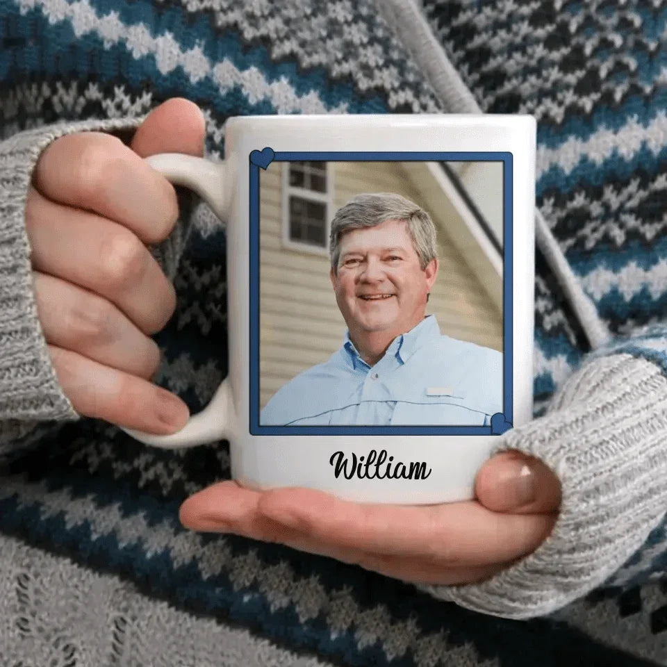 Sympathy Gift Custom Photo Personalized Mug - Your Wings Were Ready But My Heart Was Not