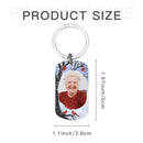 Sympathy Gift Memorial Personalized Custom Photo Keychain - Carry You With Me Until I See You Again - Joliny