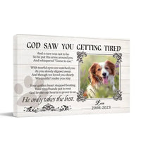 Sympathy Gifts Custom Photo Personalized Canvas Wall Art - For Pet DogCat Owners - Joliny