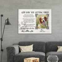 Sympathy Gifts Custom Photo Personalized Canvas Wall Art - For Pet DogCat Owners - Joliny