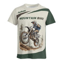 Customized Mountain Bike Themed T-shirt - Classic Mountain Colorways Apparel with Personalized Names - A Gift Mountain Bike Lover,Friend,Colleagues - Joliny