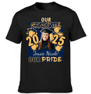 Custom Graduation Season T-Shirt - Personalized Graduation Apparel with Photo, Name and Year - Memorial Gifts for Students, Grandchildren, Siblings - Joliny
