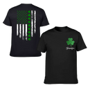 St. Patrick'S Day Flag Shamrock Personalized Name Custom Printed T-Shirt Sweatshirt - Gift For Family, Friends And Loved Ones - Joliny