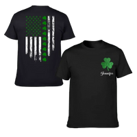 St. Patrick'S Day Flag Shamrock Personalized Name Custom Printed T-Shirt Sweatshirt - Gift For Family, Friends And Loved Ones - Joliny
