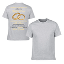 Customized Couple's Theme T-shirt - Personalized Nicknames for Ring Love Letter Clothing - A Gift For Wife,Husband,Girlfriend,Boyfriend - Joliny