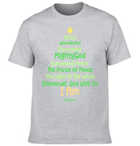 Customized Jesus-themed Text Apparel - Personalized Name Christmas Tree Shape Text Printed Costume - A Gift For Disciples Of Jesus,Yourself,Friend - Joliny