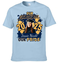 Custom Graduation Season T-Shirt - Personalized Graduation Apparel with Photo, Name and Year - Memorial Gifts for Students, Grandchildren, Siblings - Joliny