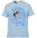 Customized T-shirt with the theme of "Love" - Customized Clothes Featuring Heart-shaped Photos - Gift for Couples,Boyfriend,Girfriend,Husband,Wife - Joliny