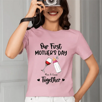 Personalized Baby Onesie/ T-shirt - Mother's Day Gift Idea For Baby/Mom - Our First Mother's Day Together - Joliny