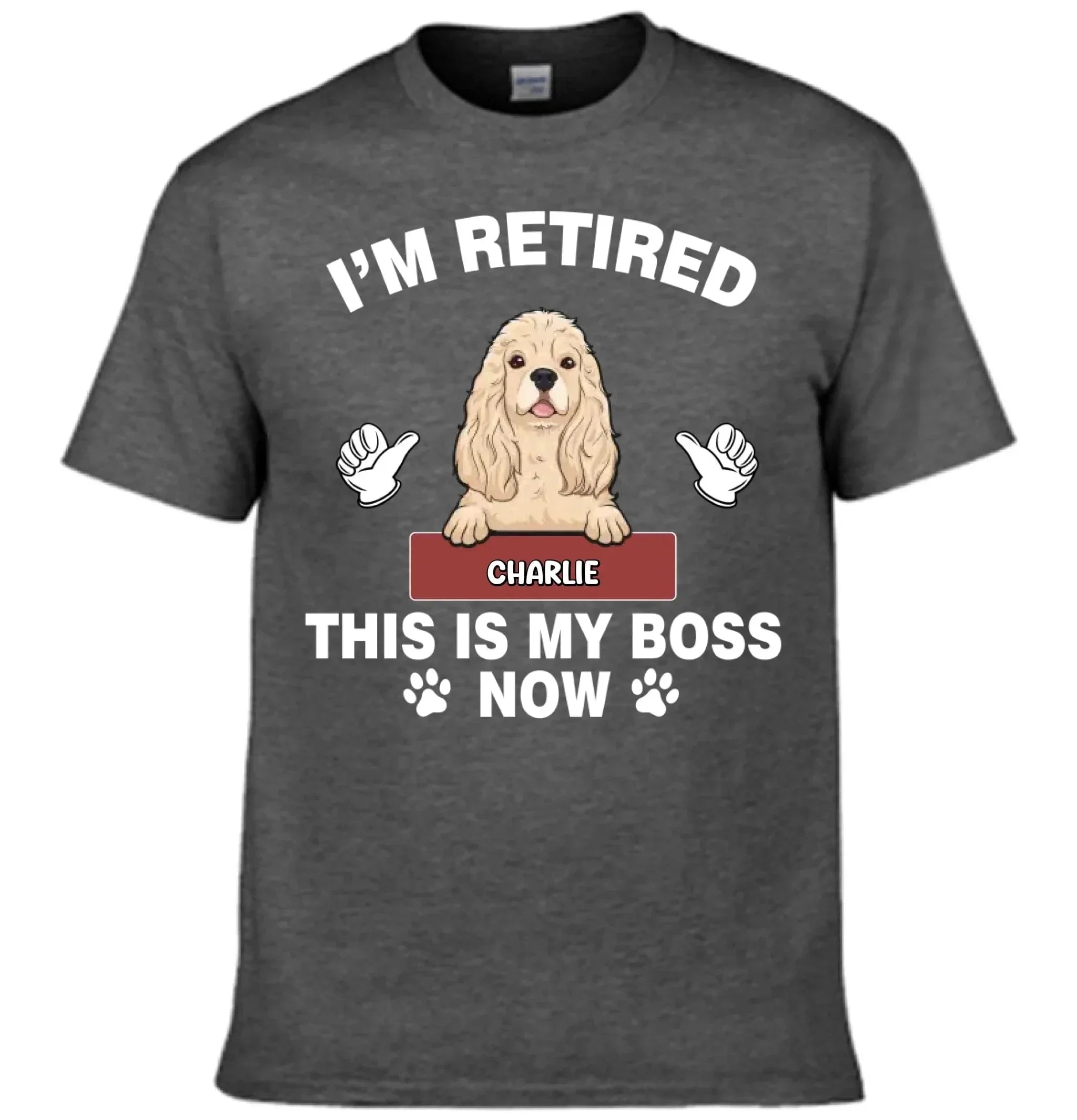 Customized Pet Themed T-shirt - Personalize Fashionable Clothing with Different Breed Pet Prints and Names - A Gift For Pet Lovers,Pet Owners - Joliny