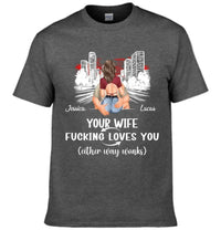 Customized Safe Driving Reminder T-shirt - Personalized Name and Character Safe Driving Themed Couple's Clothes - A Gift For Husband,Boyfriend - Joliny