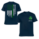 St. Patrick'S Day Flag Shamrock Personalized Name Custom Printed T-Shirt Sweatshirt - Gift For Family, Friends And Loved Ones - Joliny