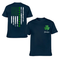 St. Patrick'S Day Flag Shamrock Personalized Name Custom Printed T-Shirt Sweatshirt - Gift For Family, Friends And Loved Ones - Joliny