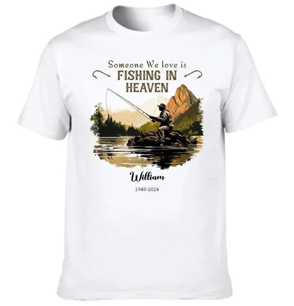 Customized Paradise Fishing Memorial Apparel - Personalized Name And Year Commemorative Clothing - In Loving Memory Christmas Gift For Family,Friend,Your Self - Joliny