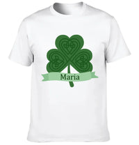 Customized St. Patrick's Day T-shirt - Personalized Name Green Clover Lucky Costume - A Gift For Friend,Family,Roommates,BFF - Joliny