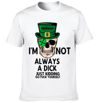 Customized St. Patrick's Day T-shirt - Personalized Name St. Patrick's Day Themed Skull Printed Clothes - A Gift For Friend,Family,Holiday Enthusiasts - Joliny