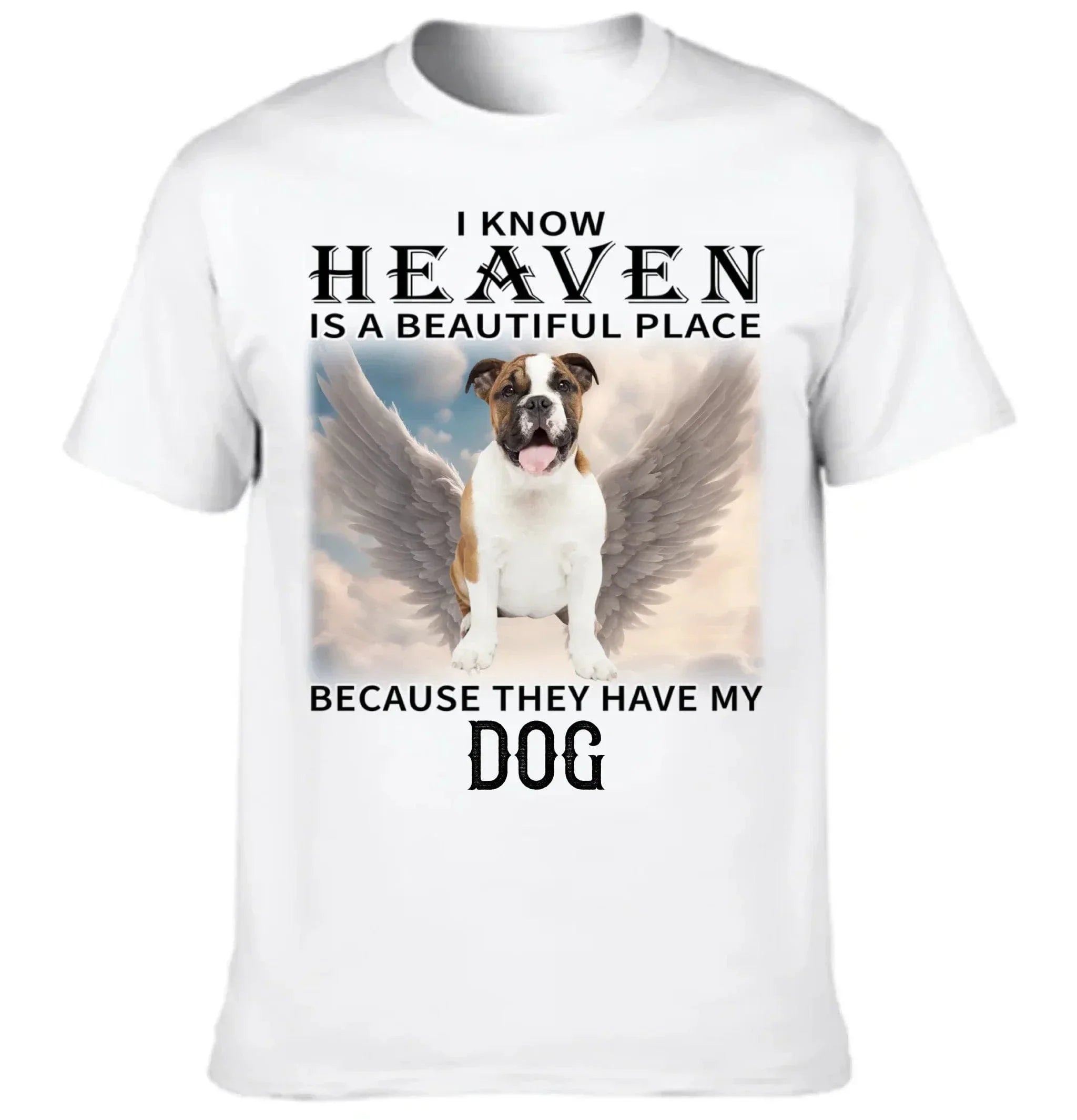Heaven Is A Beautiful Place - Personalized Pet Memorial Clothing - Gift For Family,Friend,BFF,Roommate,Pet Owners,Pet Lovers