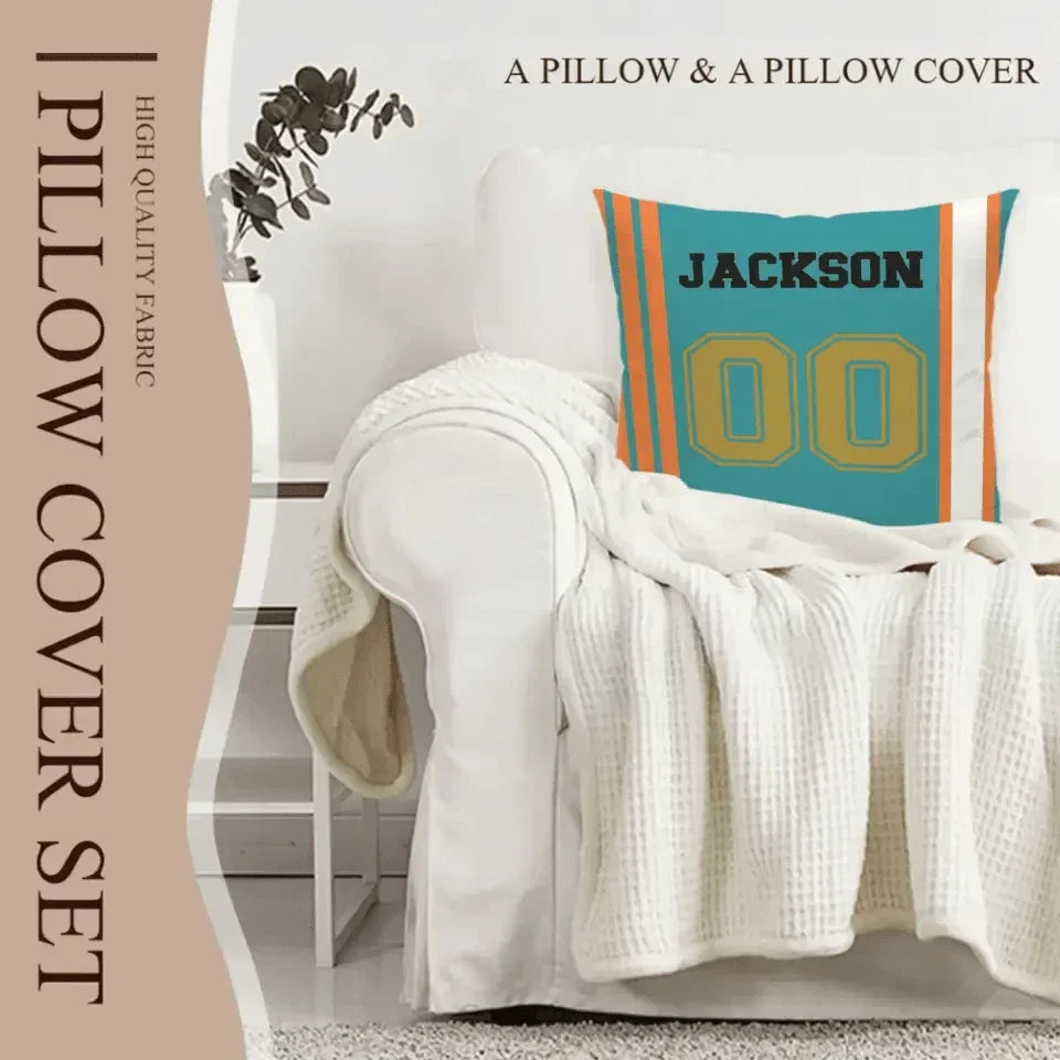 Team Spirit - Personalized Football Pillowcase Are Customizable With Names And Numbers - Perfect Fan Gift! - Joliny
