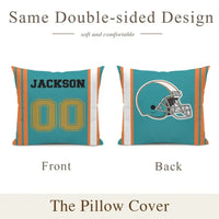 Team Spirit - Personalized Football Pillowcase Are Customizable With Names And Numbers - Perfect Fan Gift! - Joliny