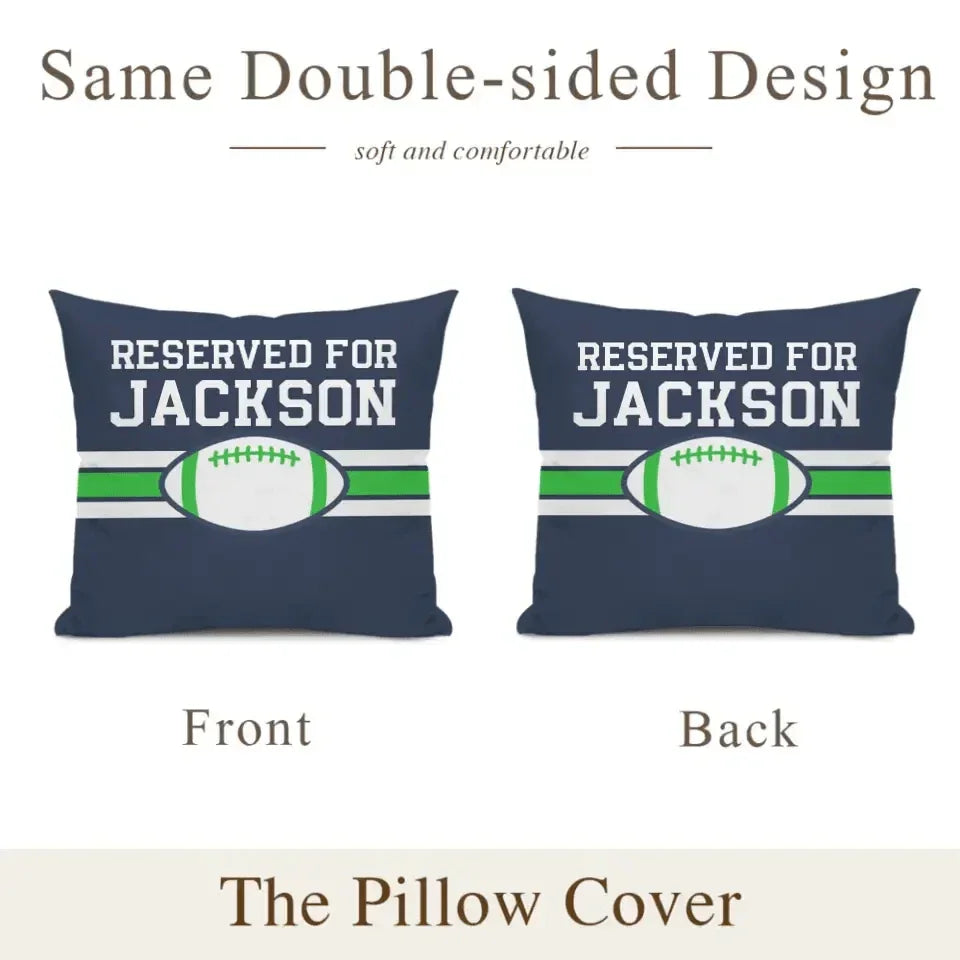 Team Spirit - Personalized Football Pillowcase - Perfect Fan Gift! - Joliny