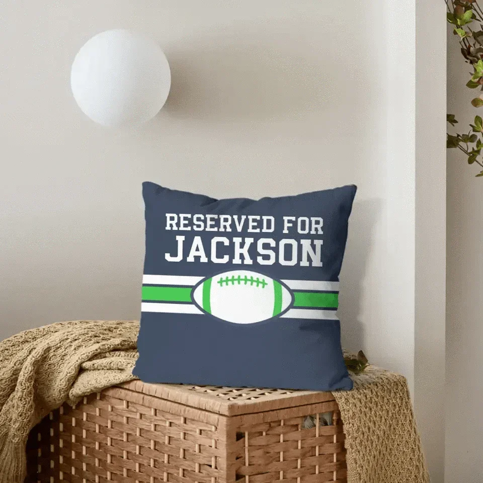 Team Spirit - Personalized Football Pillowcase - Perfect Fan Gift! - Joliny