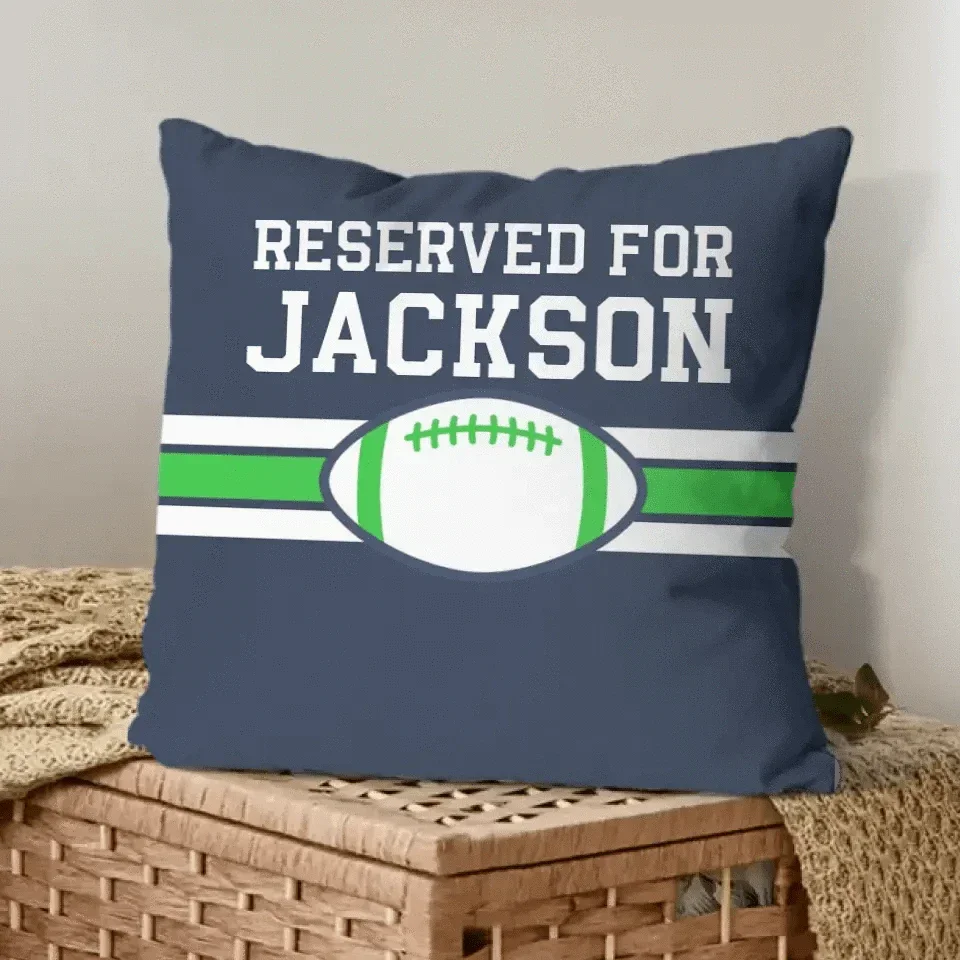 Team Spirit - Personalized  Football Pillowcase - Perfect Fan Gift!