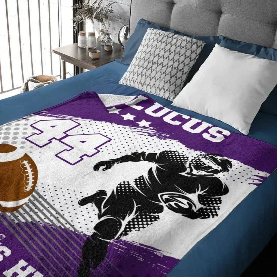 Team Sport - Personalised Football Blankets - Gift For The Football Players,Sports Enthusiasts - Joliny