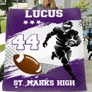 Team Sport - Personalised Football Blankets - Gift For The Football Players,Sports Enthusiasts - Joliny